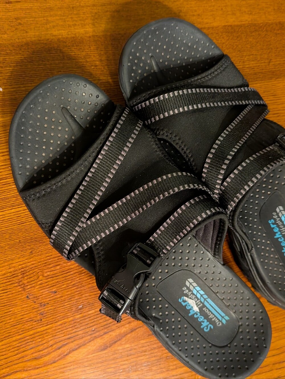Skechers Outdoor Lifestyle Black Women's Adjustable Sport Sandals 8